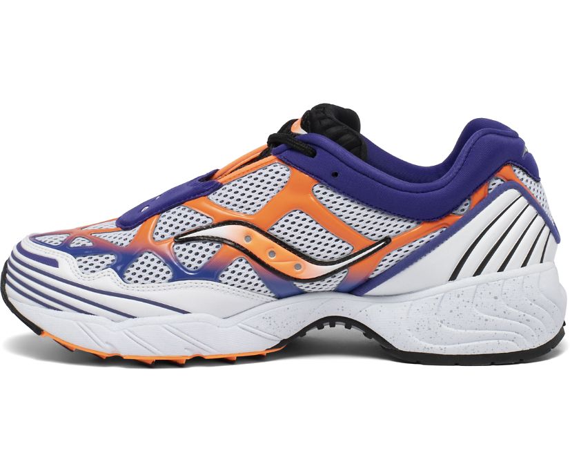 Saucony Grid Web Women's Originals White / Orange / Purple | Canada 005TCEV